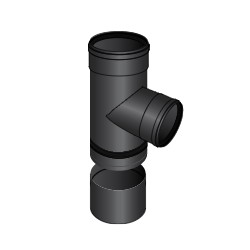 RACCORDO A T 90° F-F CON TAPPO